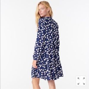 J Crew Cute Tie-neck tiered floral dress, S NWT